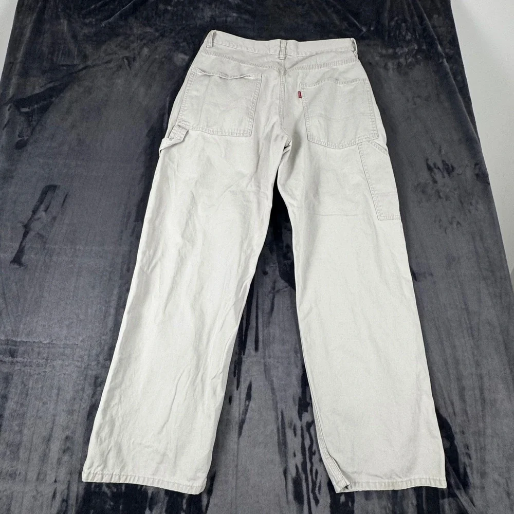 Levis Carpenter Pants Mens 34x32 Tan Utility Workwear Cotton Twill 3090